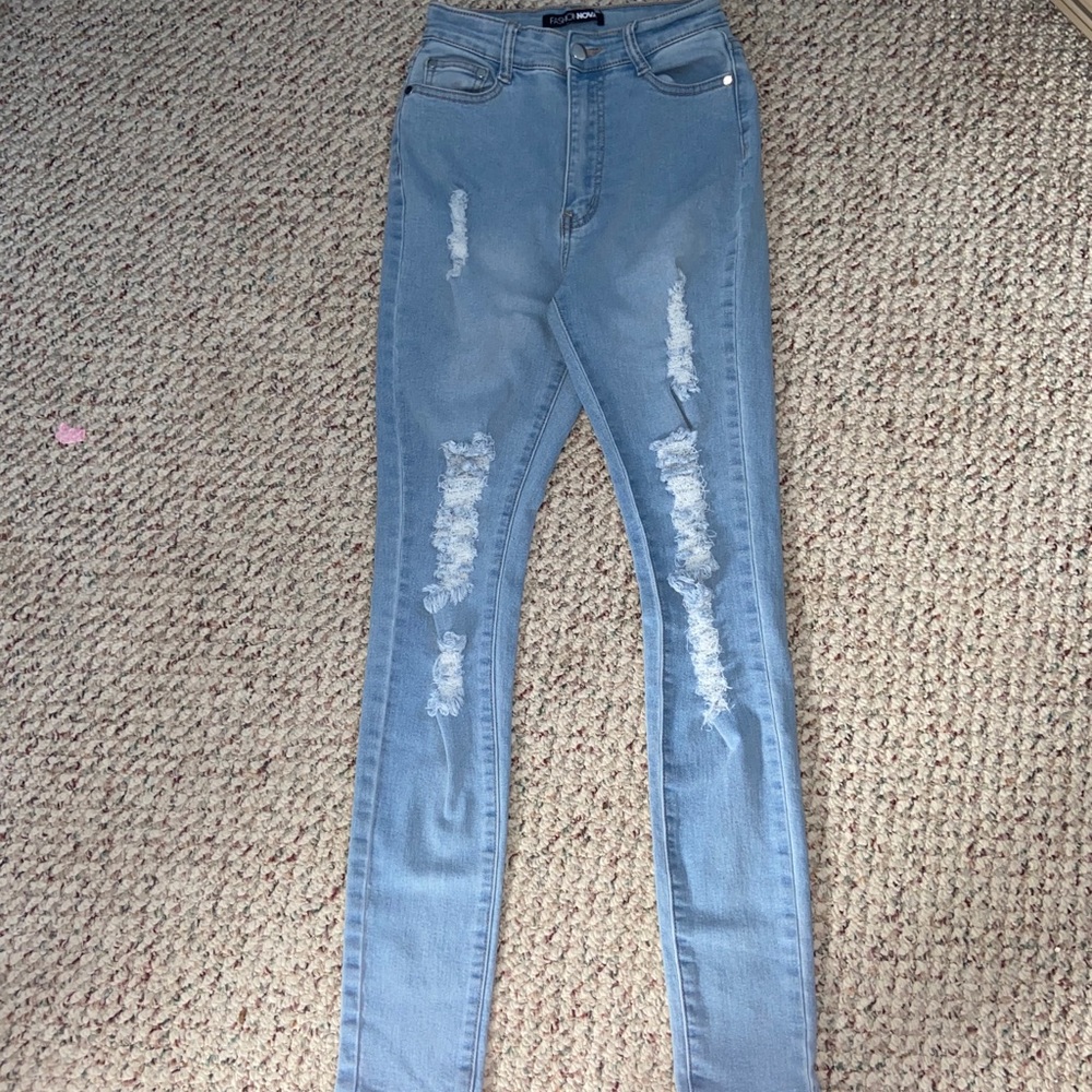 Fashion nova light wash jeans